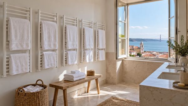 5 porte-serviettes muraux blancs qui allient style et utilité
